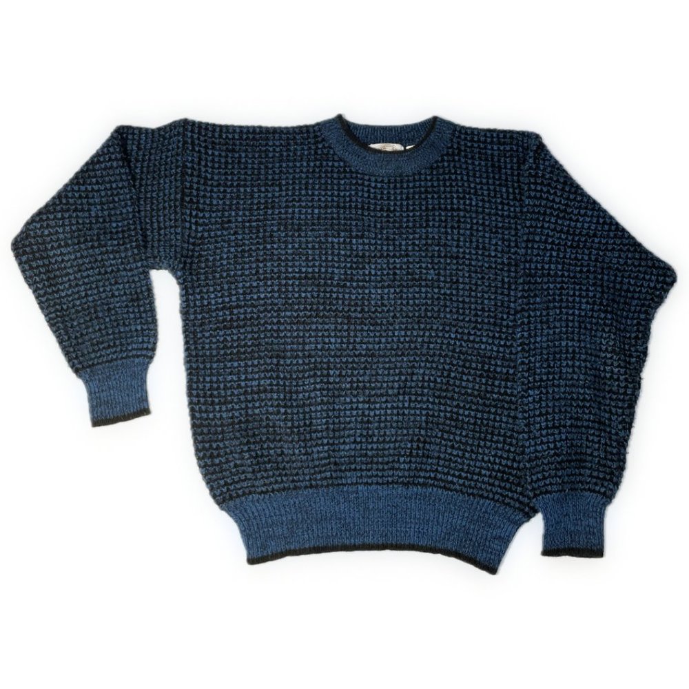 Midwest Traders Knit Sweater Black and Blue